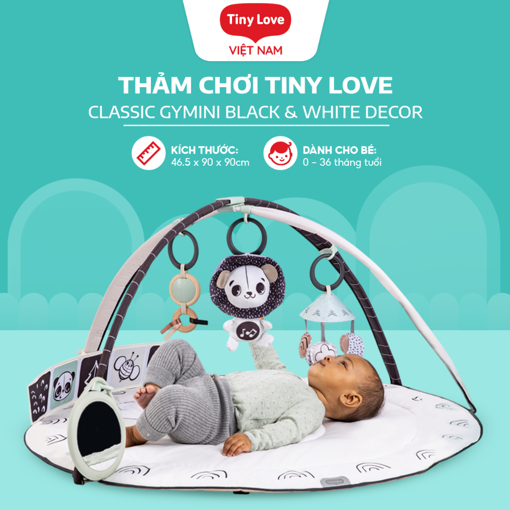 Thảm chơi Tiny Love Classic Gymini Black & White Decor 2 Tham Choi Tiny Love Classic Gymini Black White Decor 1
