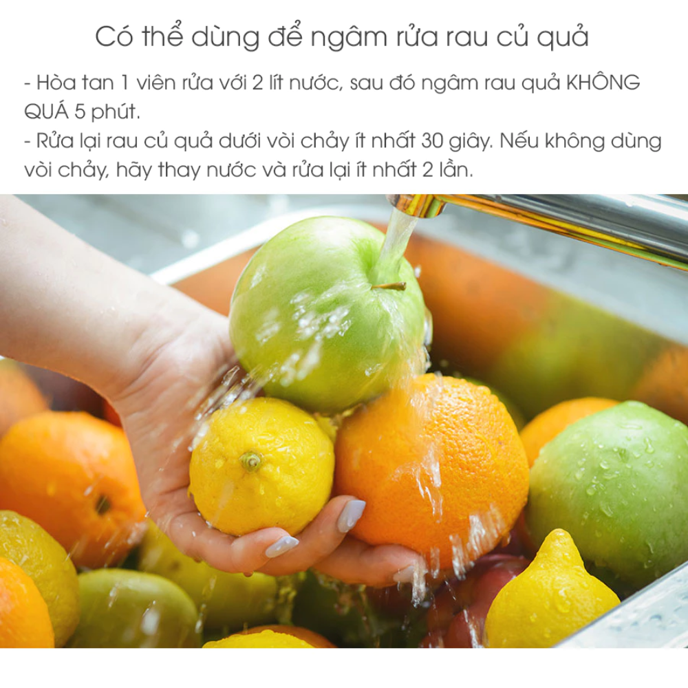 Viên Rửa Bình Sữa, Chén Bát OXYGEN ATONO2 (60 Viên) 4 Vien Rua Binh Sua Chen Bat Oxygen Atono2 60 Vien 5