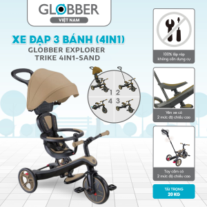 Xe Dap 3 Banh Globber Explorer Trike 4in1 Tu 10 Thang 5 Tuoi Sand 1