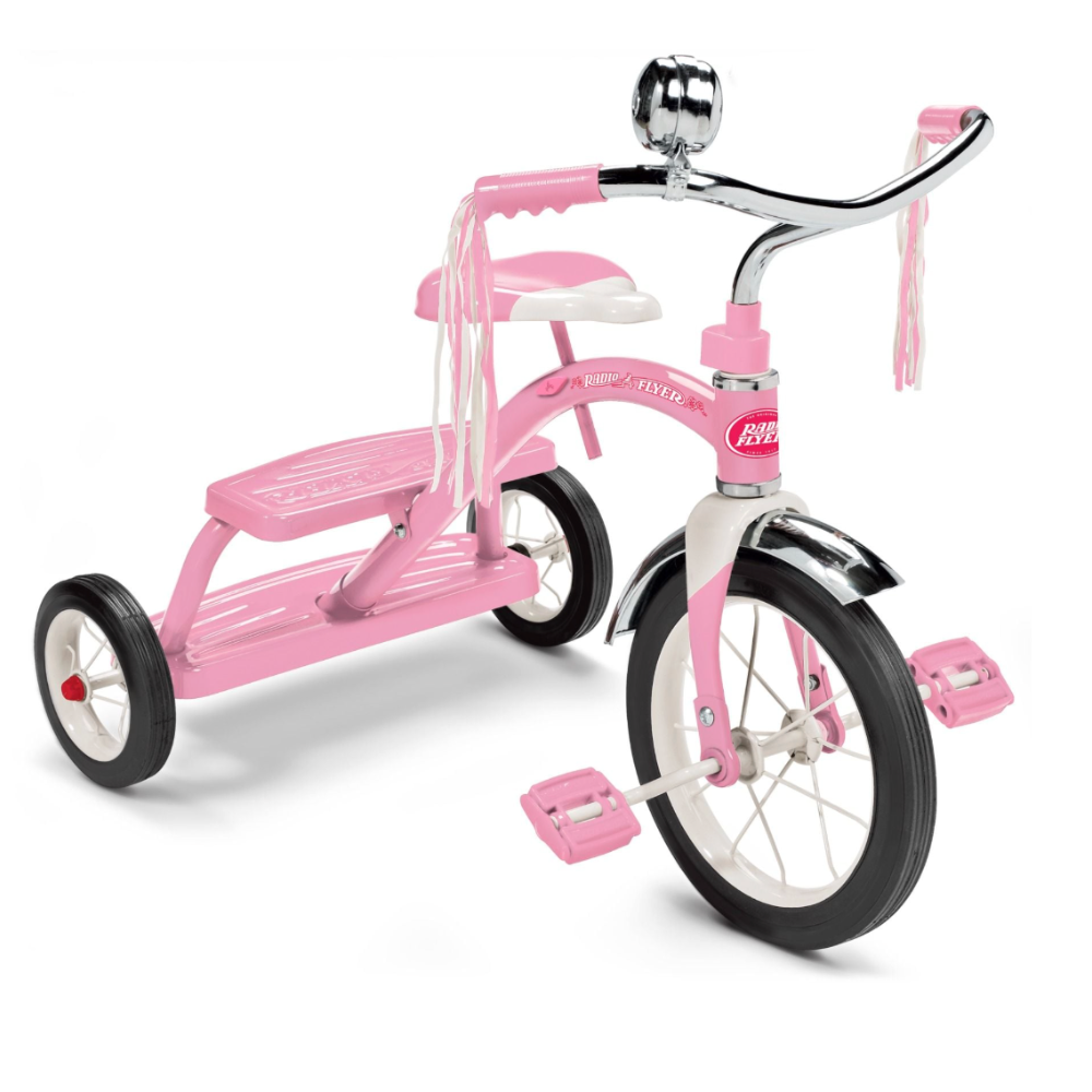 Xe đạp ba bánh trẻ em Radio Flyer Classic Dual Deck Tricycle™ 3 Xe Dap Ba Banh Tre Em Radio Flyer Classic Pink Dual Deck Tricycle