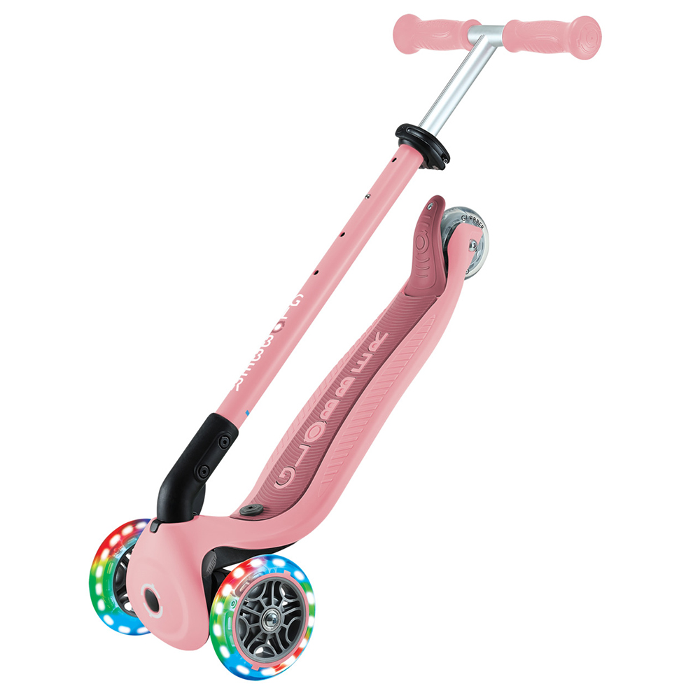 Xe Scooter 3 bánh Globber Go Up Active Lights có gác chân 15 tháng - 9 tuổi, Pink/Deep Pastel Pink 5 Xe Scooter 3 Banh Globber Go Up Active Lights Co Gac Chan 15 Thang 9 Tuoi Pink Deep Pastel Pink 7
