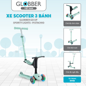 Xe Scooter 3 Banh Globber Go Up Sporty Lights 15 Thang 9 Tuoi Mint Pistachio 1