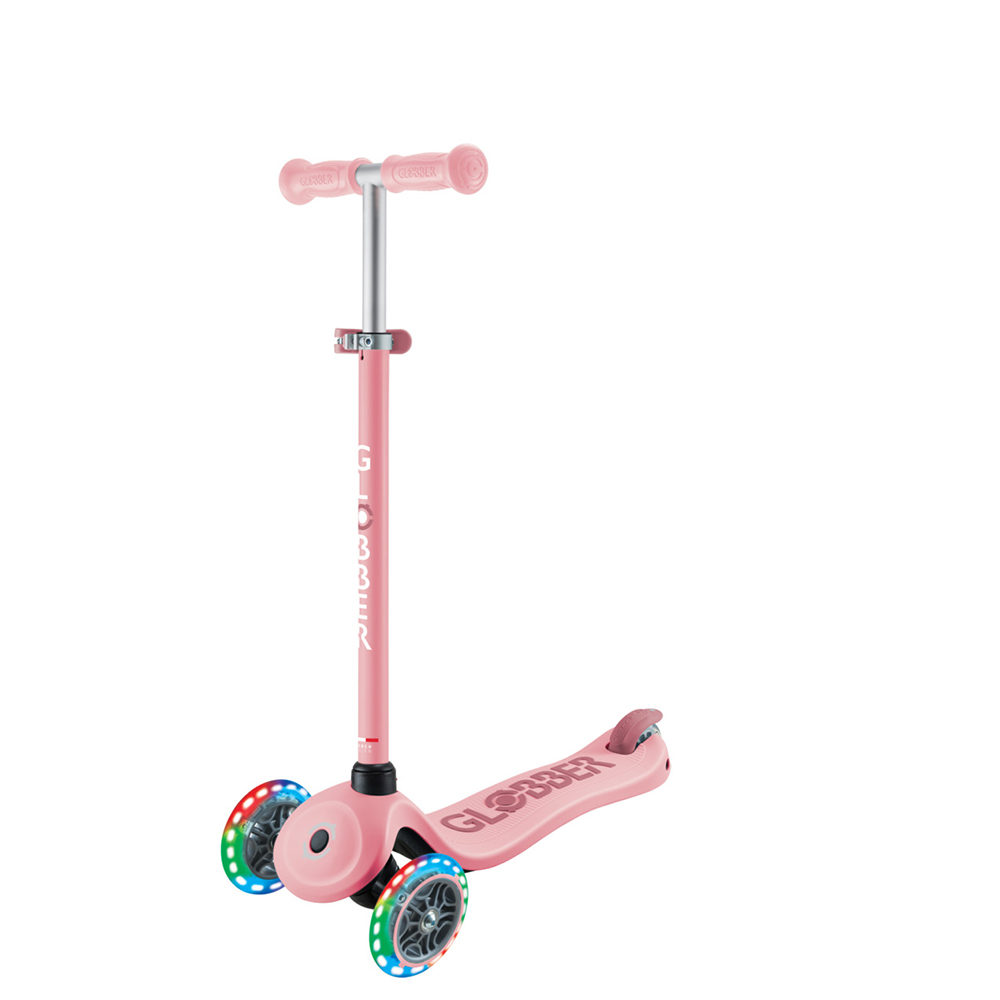 Xe Scooter 3 bánh Globber Go Up Sporty Lights từ 15 tháng đến 9 tuổi, Pink/Deep Pastel Pink 6 Xe Scooter 3 Banh Globber Go Up Sporty Lights Tu 15 Thang Den 9 Tuoi Pink Deep Pastel Pink 7