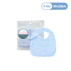 Yem Hinh Vuong Vai Bong 9 Lop 30x23cm Mau Xanh Set 2 Cai