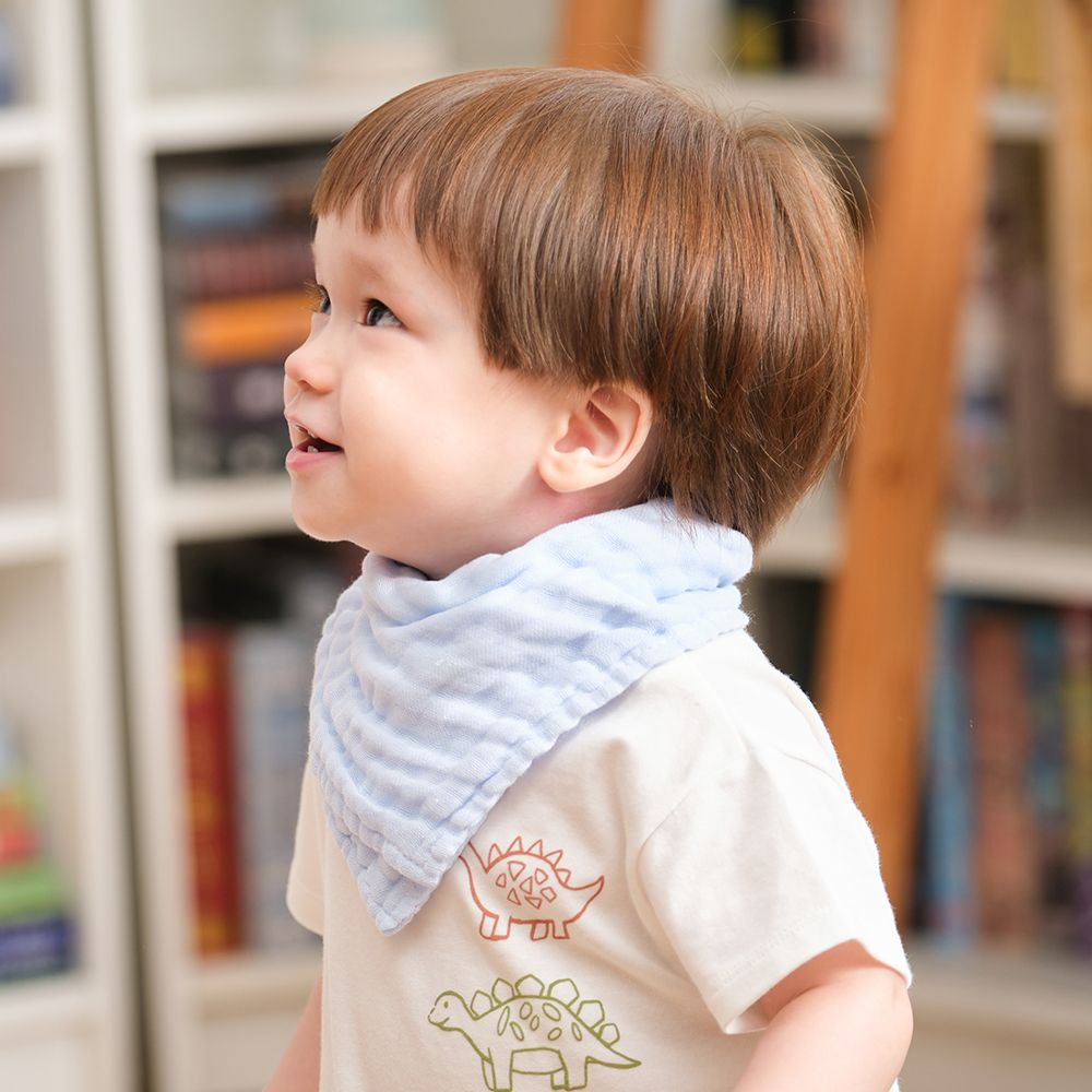 Yếm tam giác vải bông 6 lớp 28x28cm - (Set 2 cái) 8 Yem Tam Giac Vai Bong 6 Lop 28x28cm