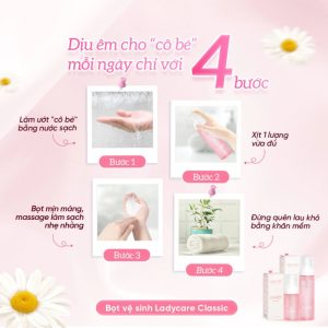 Combo 2 Chai Dung Dịch Vệ Sinh Phụ Nữ Dạng Bọt Ladycare Classic 90ml 9 4