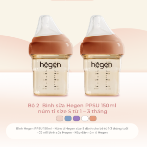 Binh Sua Hegen Ppsu 150ml Num Ti Size S Tu 1 3 Thang Aubum