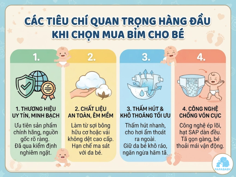 Cách chọn size tã bỉm cho bé chuẩn xác nhất theo độ tuổi và cân nặng 2 Cach Chon Size Ta Bim Cho Be 2