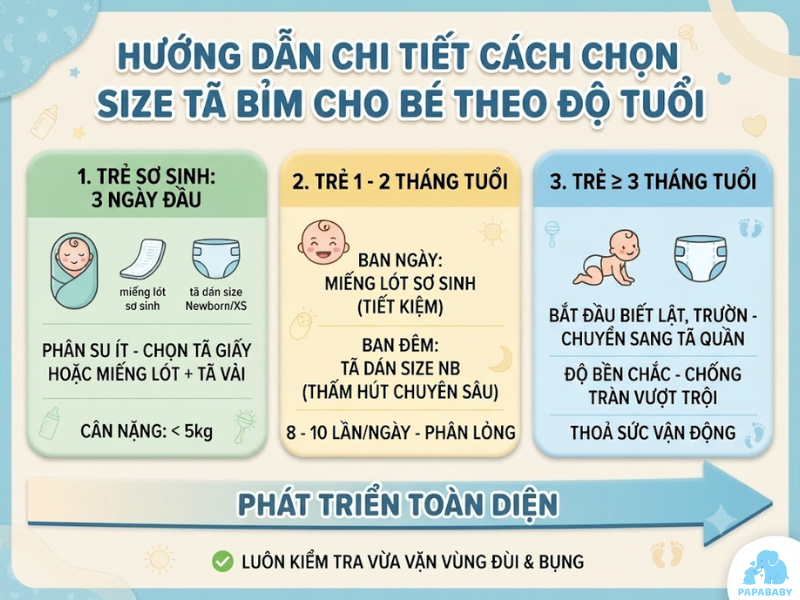 Cách chọn size tã bỉm cho bé chuẩn xác nhất theo độ tuổi và cân nặng 3 Cach Chon Size Ta Bim Cho Be 3