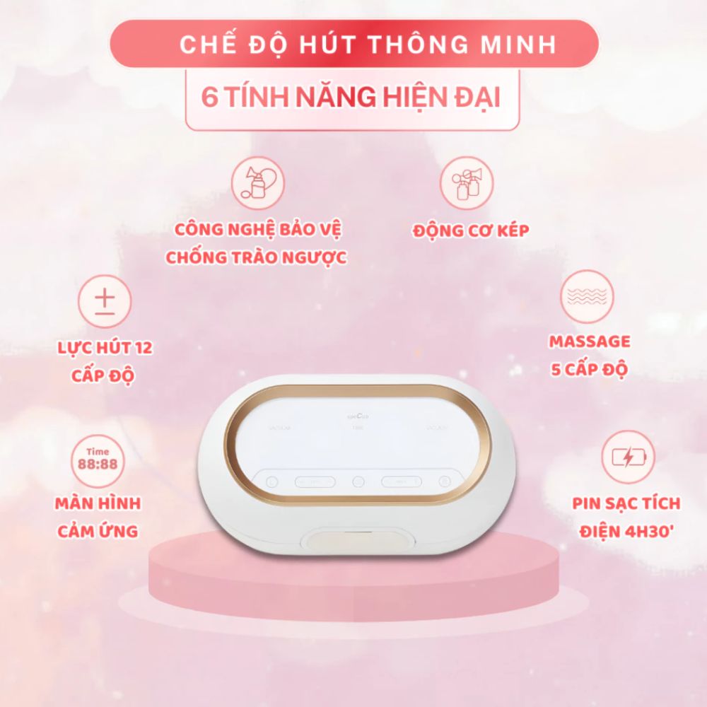 Máy hút sữa Spectra Dual Compact 5 May Hut Sua Spectra Dual Compact 3