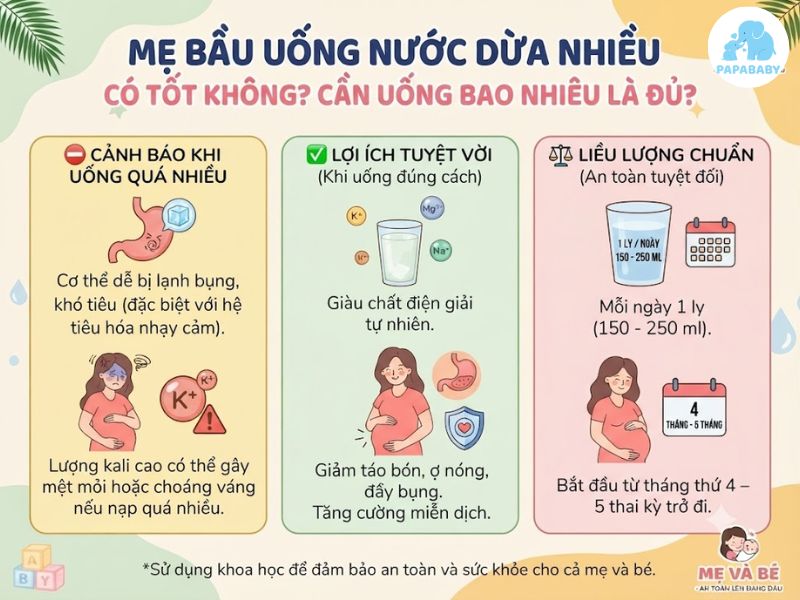 Mẹ bầu uống nước dừa nhiều có tốt không? Cẩm nang an toàn từ A-Z cho mẹ 3 Me Bau Uong Nuoc Dua Nhieu Co Tot Khong 3