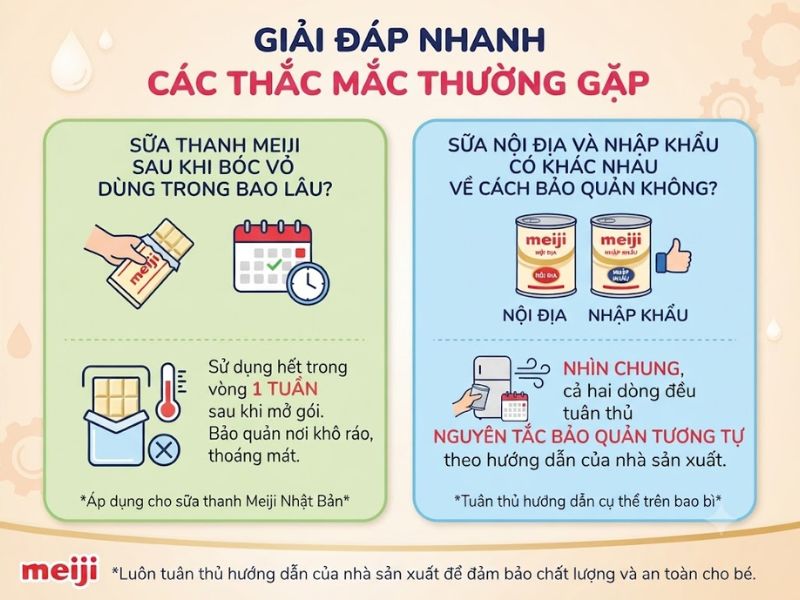 Sữa Meiji pha để được bao lâu? Hướng dẫn bảo quản chuẩn khoa học cho mẹ bỉm 5 Sua Meiji Pha De Duoc Bao Lau 5