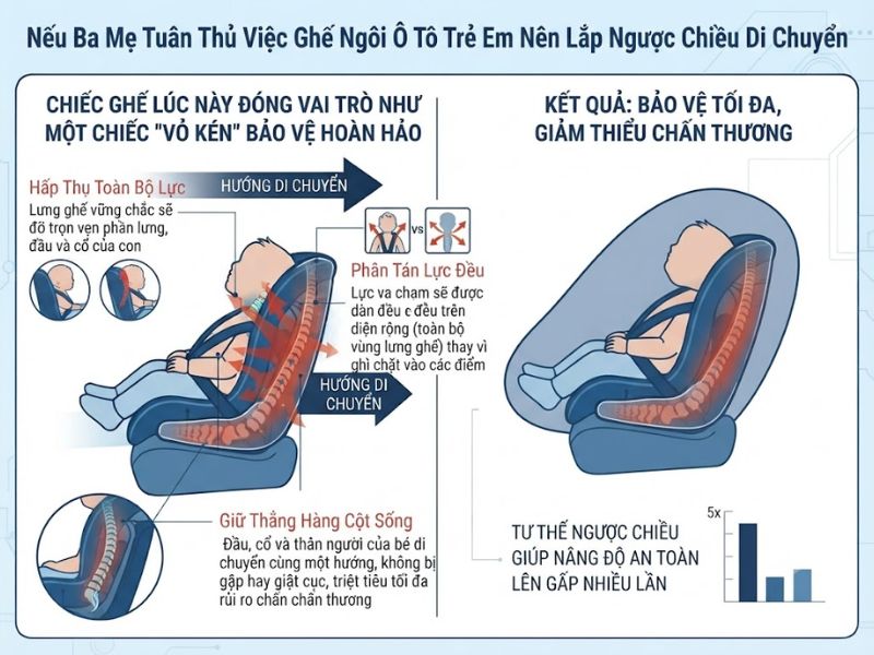 Tại Sao Ghế Ngồi Ô Tô Trẻ Em Nên Lắp Ngược Chiều Di Chuyển? 5 Tai Sao Ghe Ngoi O To Tre Em Nen Lap Nguoc Chieu Di Chuyen 6
