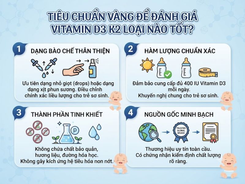 Vitamin D3 K2 cho trẻ sơ sinh loại nào tốt? 3 Vitamin D3 K2 Cho Tre So Sinh Loai Nao Tot 3