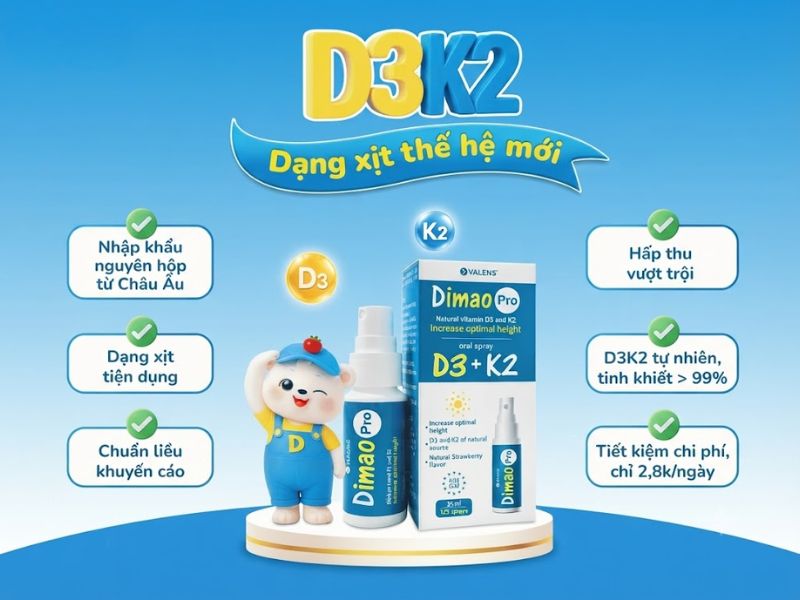 Vitamin D3 K2 cho trẻ sơ sinh loại nào tốt? 5 Vitamin D3 K2 Cho Tre So Sinh Loai Nao Tot 5