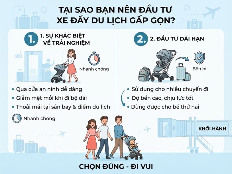 Xe đẩy em bé có được mang lên máy bay không? 8 Xe Day Em Be Co Duoc Mang Len May Bay Khong 8