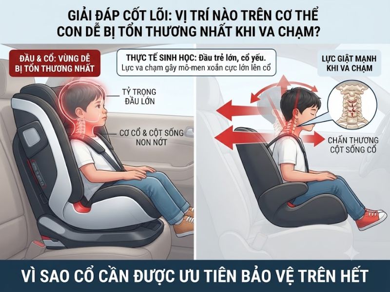 Khi xảy ra va chạm, vị trí nào trên cơ thể con dễ bị tổn thương nhất? 2 Khi Xay Ra Va Cham Vi Tri Nao Tren Co The Con De Bi Ton Thuong Nhat 2