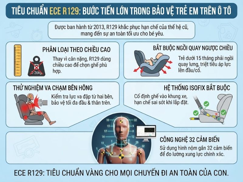 So sánh tiêu chuẩn ECE R44 và ECE R129: Tiêu chuẩn nào tốt hơn cho bé yêu? 3 So Sanh Tieu Chuan Ece R44 Va Ece R129 3